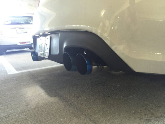 Tsudo quad burnt tips Catback Exhaust for Genesis Coupe V6 3.8L
