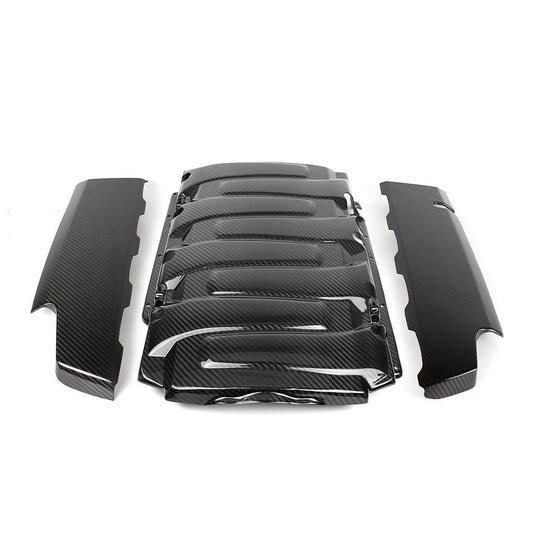2016-2024 Chevy Camaro Gloss Carbon Fiber SS LT1 Engine Cover Set