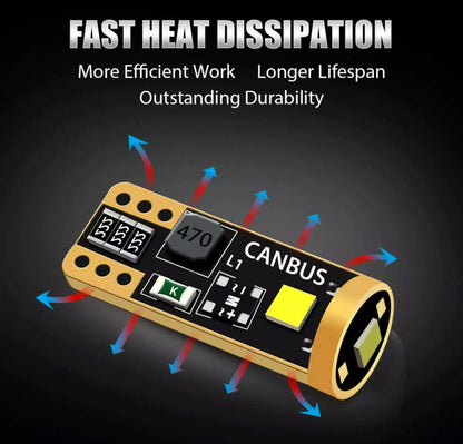 T10 LED White License Plate Lights