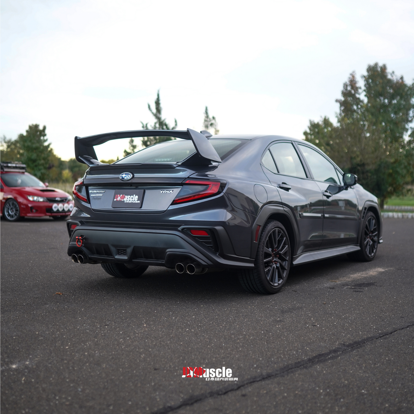 JDMuscle [22-25 WRX] VA STI Style 5-Piece Spoiler-Paint Matched/Gloss Black/ABS *Final Edition