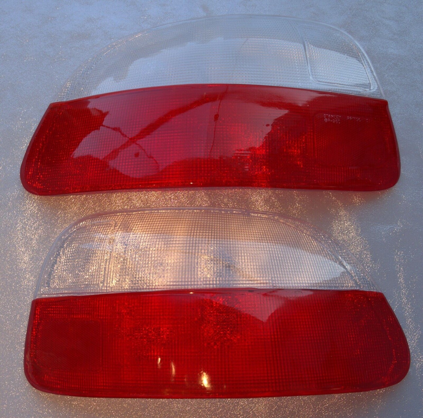 1993-1997 HONDA DEL SOL RED/CLEAR TAIL LIGHT LENSES