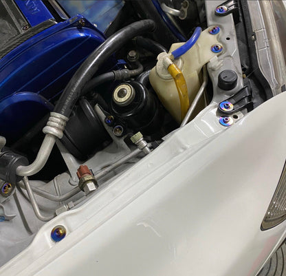 JDC Titanium Engine Bay Dress-Up Hardware Kit (Evo 8/9)