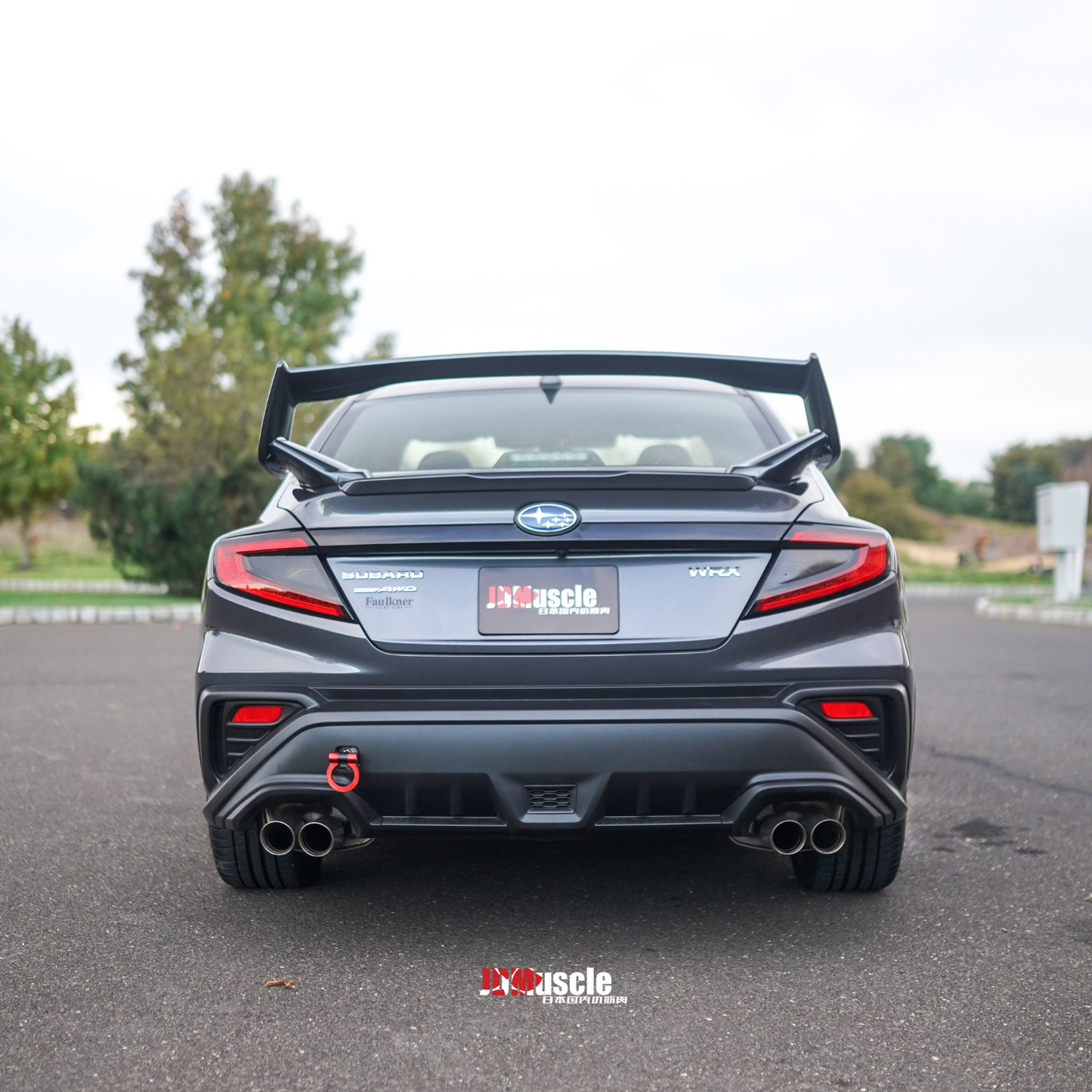 JDMuscle [22-25 WRX] VA STI Style 5-Piece Spoiler-Paint Matched/Gloss Black/ABS *Final Edition