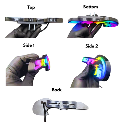 SRT Trackhawk Hellhawk LED Emblem: (Multicolor Flow)