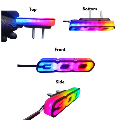 300 LED Badge: (Multicolor Flow)