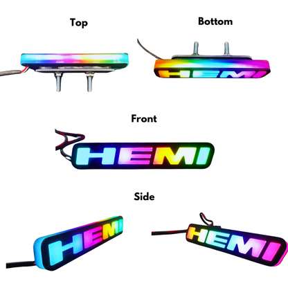 Hemi LED Badge (Multicolor Flow)