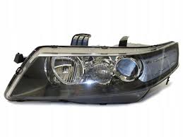 2004 - 2008 Acura TSX black housing CLEAR reflector headlights