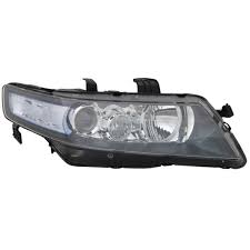 2004 - 2008 Acura TSX black housing CLEAR reflector headlights