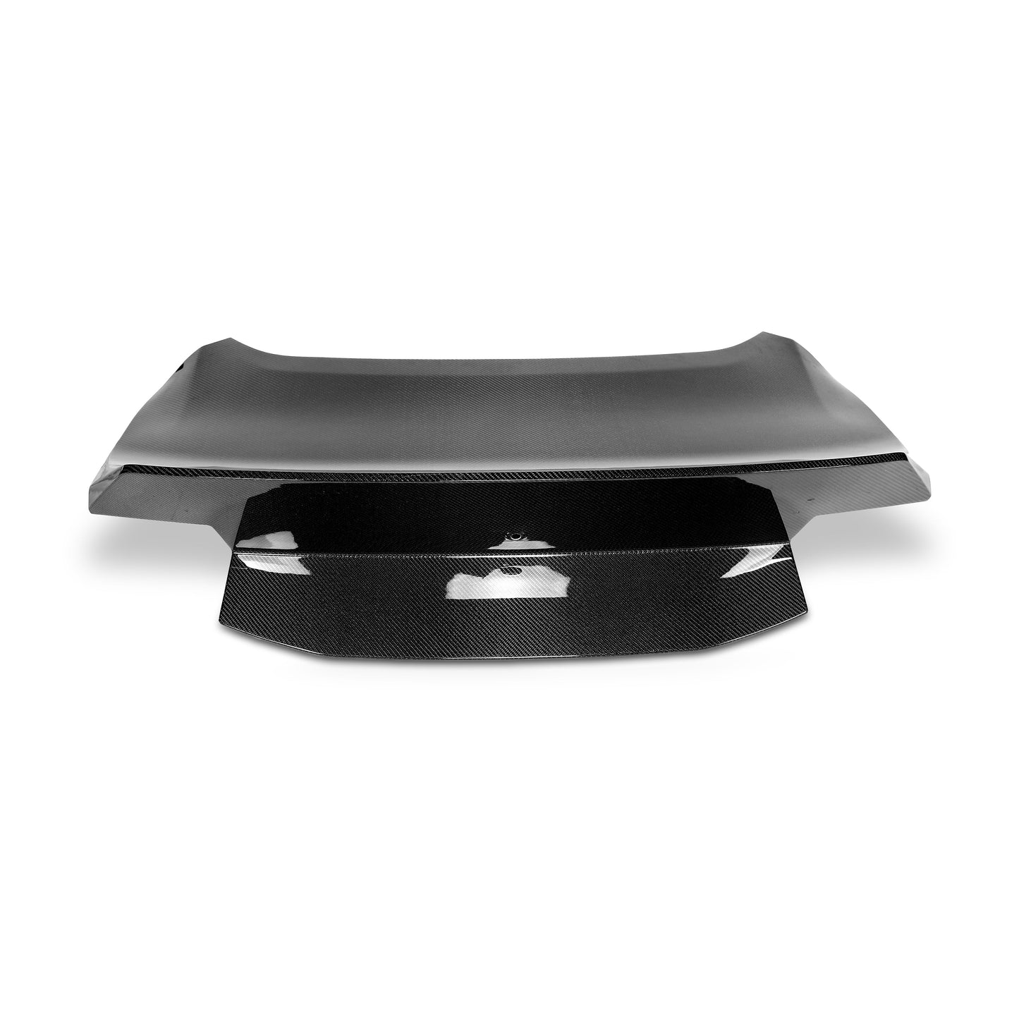 2024 + Ford Mustang Type-X Double Sided Carbon Fiber Trunk W/ Integrated Spoiler