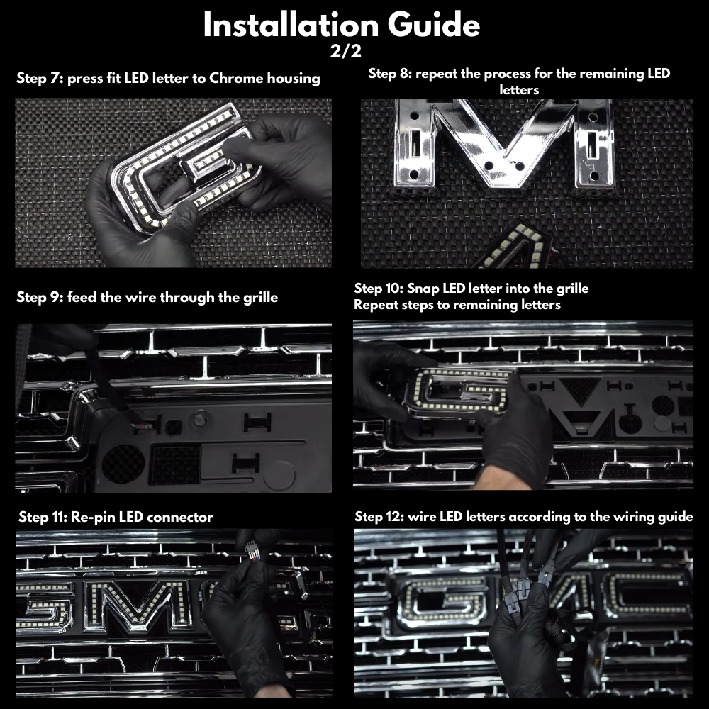 GMC LED Emblem: Multicolor (1999-2026)
