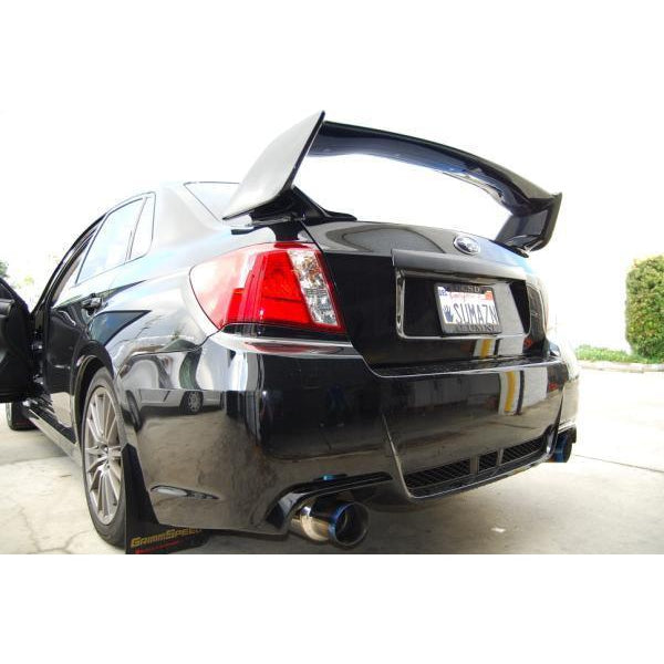 Invidia Dual N1 Burnt Titanium Tips Cat Back Exhaust WRX/STI Sedan 2008-2014 | HS11STIGTT