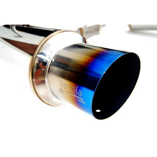 Invidia 08-14 STI/ 11-14 WRX Hatchback Dual N1 Single Layer Titanium Tipped Cat Back Exhaust | HS08STIGTT