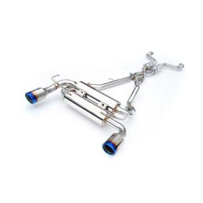 Invidia Gemini Cat Back Exhaust Single Layer Titanium Tips Infiniti G37 AWD & RWD Coupe 2008-2013 | HS07IG7GIT