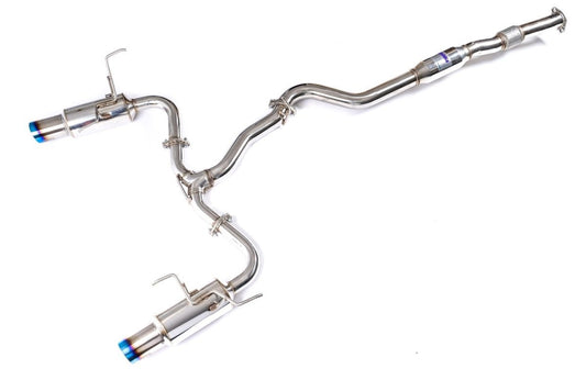 Invidia [22-25 WRX] N1 Twin Outlet Single Layer Tip Cat-Back Exhaust | HS22WRXGTT