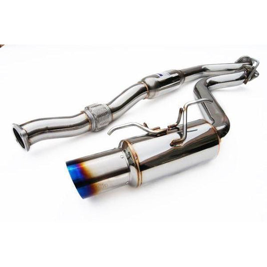 Invidia [08-14 WRX/STI Hatchback] N1 Street Burnt Titanium Tip Cat Back Exhaust | HS08SW5GTT