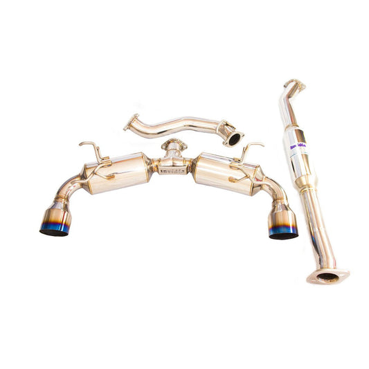 Invidia 13-22 BRZ / 13-16 FRS/ 17-21 GT86 / 2022 GR86 N2 Dual Burnt Titanium Tip Exhaust | HS12SST6N21GT