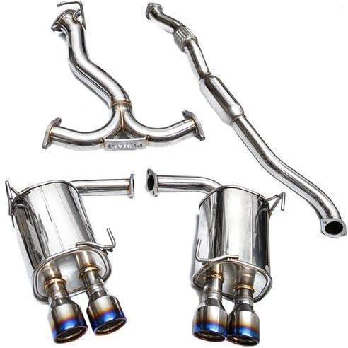 Invidia Q300 Quad Titanium Tip Cat Back Exhaust WRX/STI Sedan 2011-2014 | HS11STIG3T