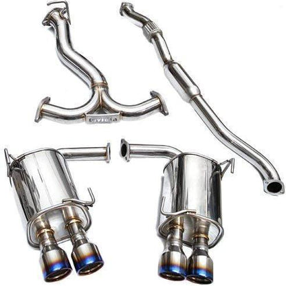 Invidia Q300 Quad Titanium Tip Cat Back Exhaust WRX/STI Sedan 2011-2014 | HS11STIG3T