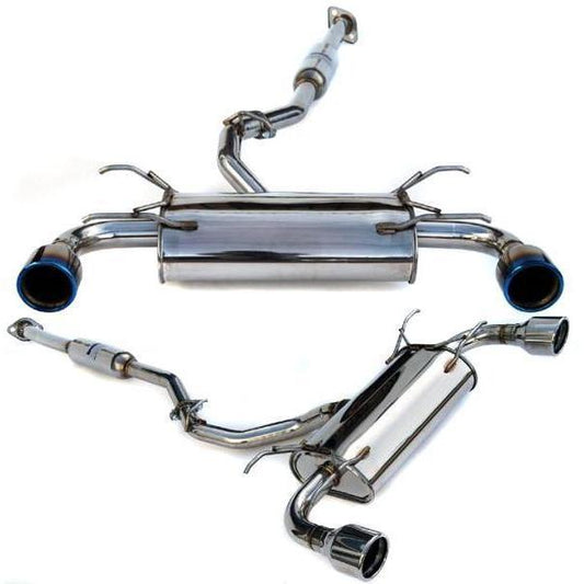 IInvidia 13-22 BRZ / 13-16 FRS/ 17-21 GT86 / 2022 GR86 Q300 Cat Back Exhaust Titanium Tips | HS12SSTG3T