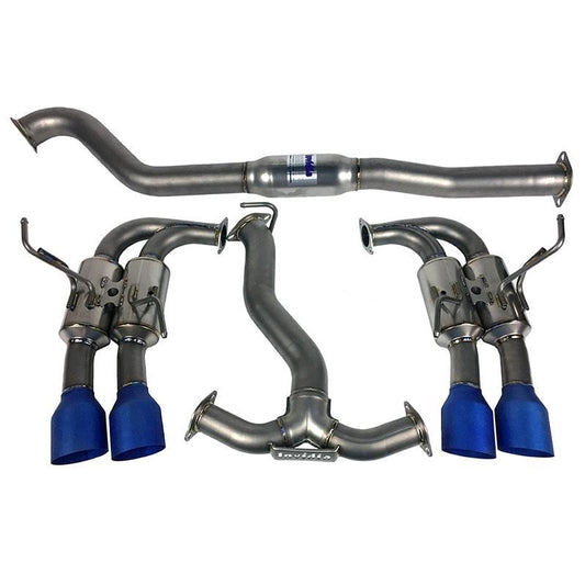 Invidia R400 Gemini Quad Cat Back Exhaust Full Titanium WRX/STI 2011-2014 Sedan | HS11STI5TG4ST