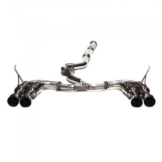 Invidia [15-21 WRX/STI] Gemini R400 Stainless Steel Quad Tip Exhaust | HS15STIGM4SS