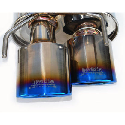 Invidia Titanium Quad Rolled Tip Axle Back Exhaust Lexus RC350/200T 2015+ | HS14LRCDR4OT