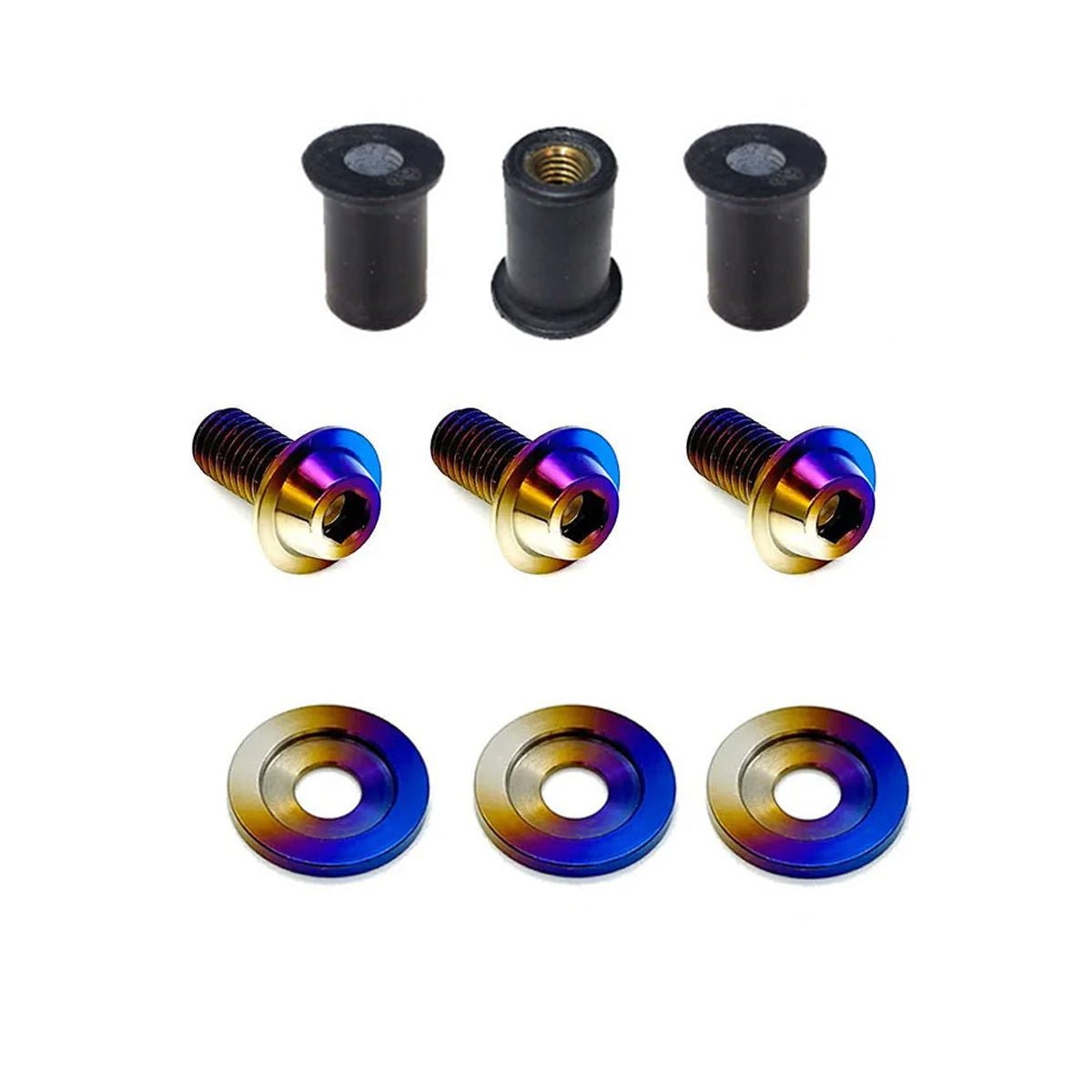 JDC Titanium A/C Service Valve Cover Kit (Honda S2000)