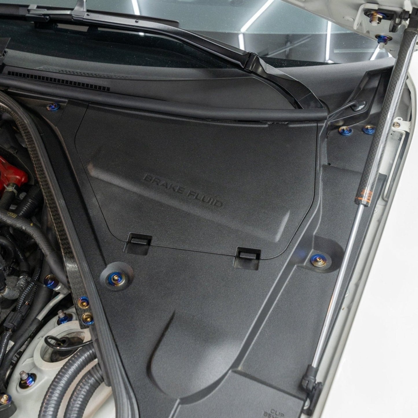 JDC Titanium Battery & Brake Reservoir Panel Plastic Rivet Replacement Kit (R35 GT-R)