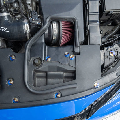 JDC Titanium Engine Bay Dress-Up Hardware Kit (Honda FK8 Type R)