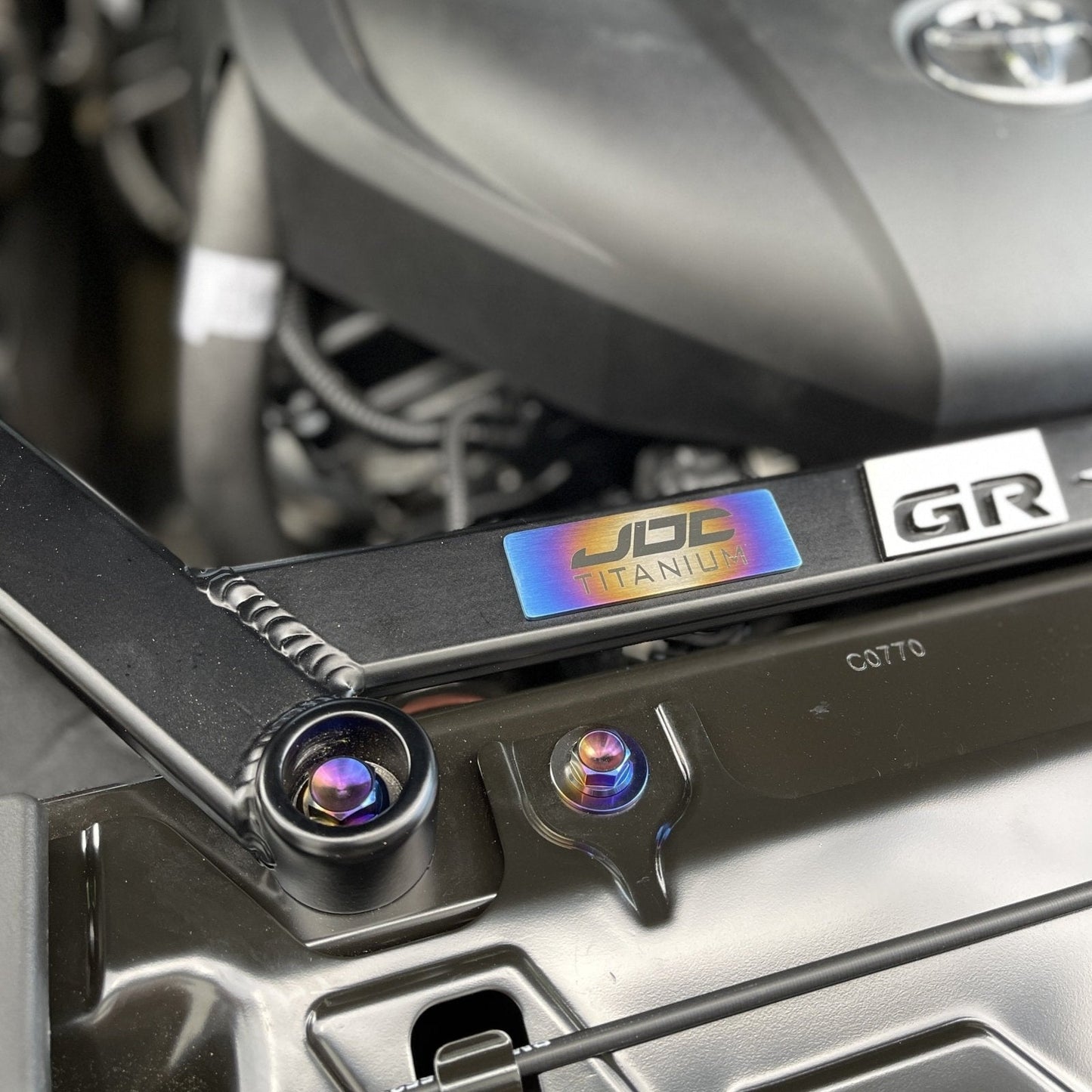 JDC Titanium Engine Bay Dress-Up Hardware Kit (A90/A91 Supra)