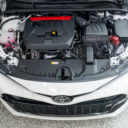 JDC Titanium Engine Bay Dress-Up Hardware Kit (23+ GR Corolla)