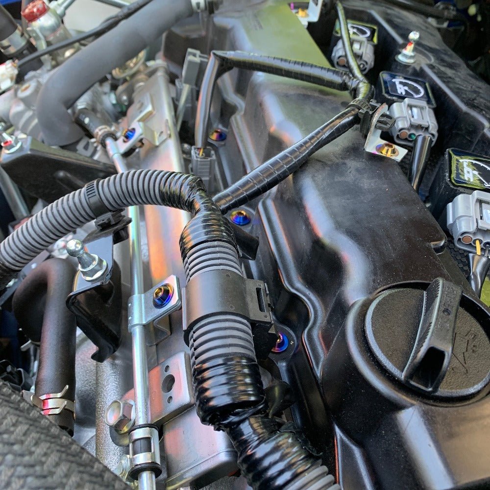 JDC Titanium Engine Bay Dress-Up Hardware Kit (Evo X)