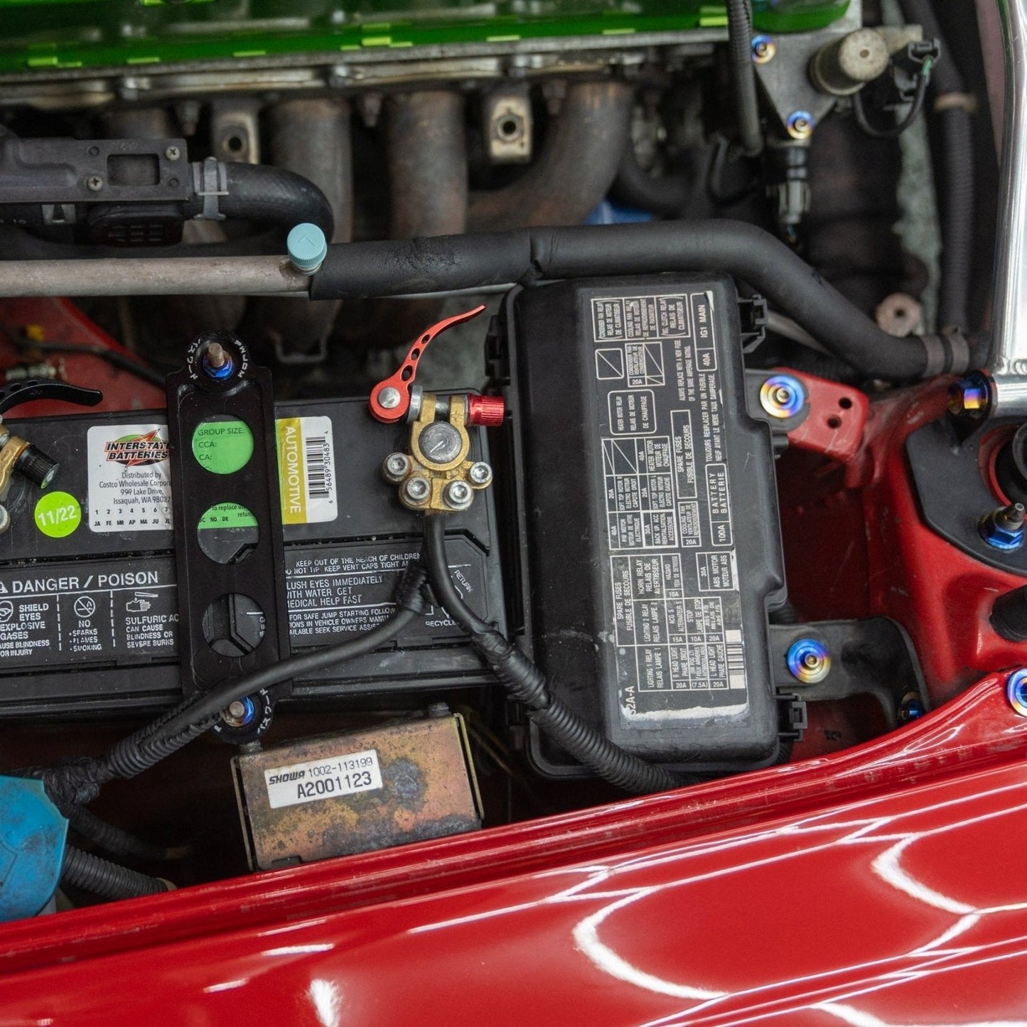 JDC Titanium Engine Bay Dress-Up Hardware Kit (Honda S2000)