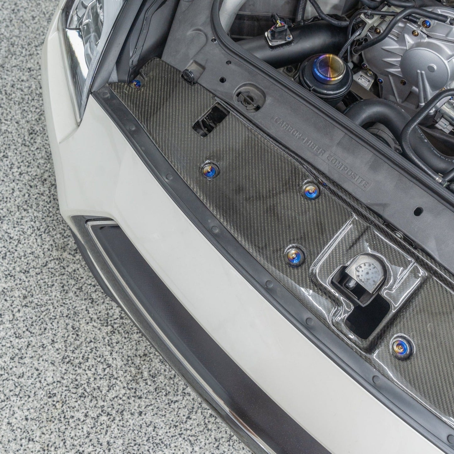 JDC Titanium Engine Bay Dress-Up Hardware Kit (R35 GT-R)