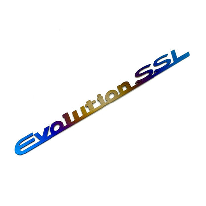 JDC Titanium "Evolution SSL" Trunk Badge (Evo 8/9)