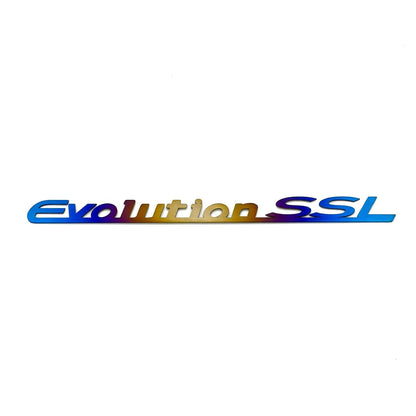 JDC Titanium "Evolution SSL" Trunk Badge (Evo 8/9)
