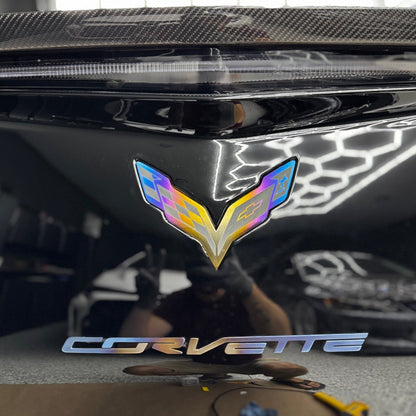 JDC Titanium "Corvette" Badge (2014-2019 C7 Corvette)
