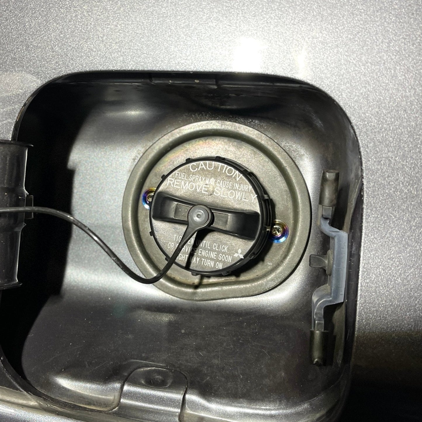 JDC Titanium Gas Filler Garnish Bolt Replacement Kit (Evo 7/8/9)