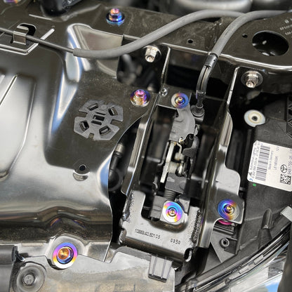 JDC Titanium Hood Latch Mechanism Hardware Kit (MK5 Supra)