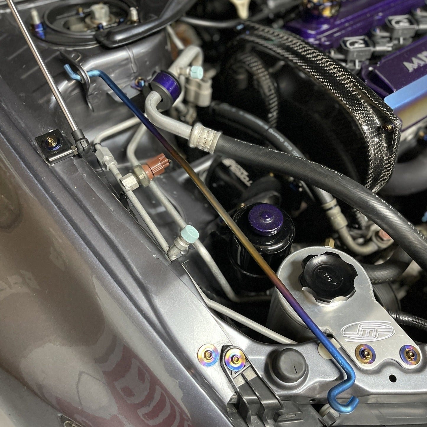 JDC Titanium Hood Prop Rod (Evo 7/8/9)