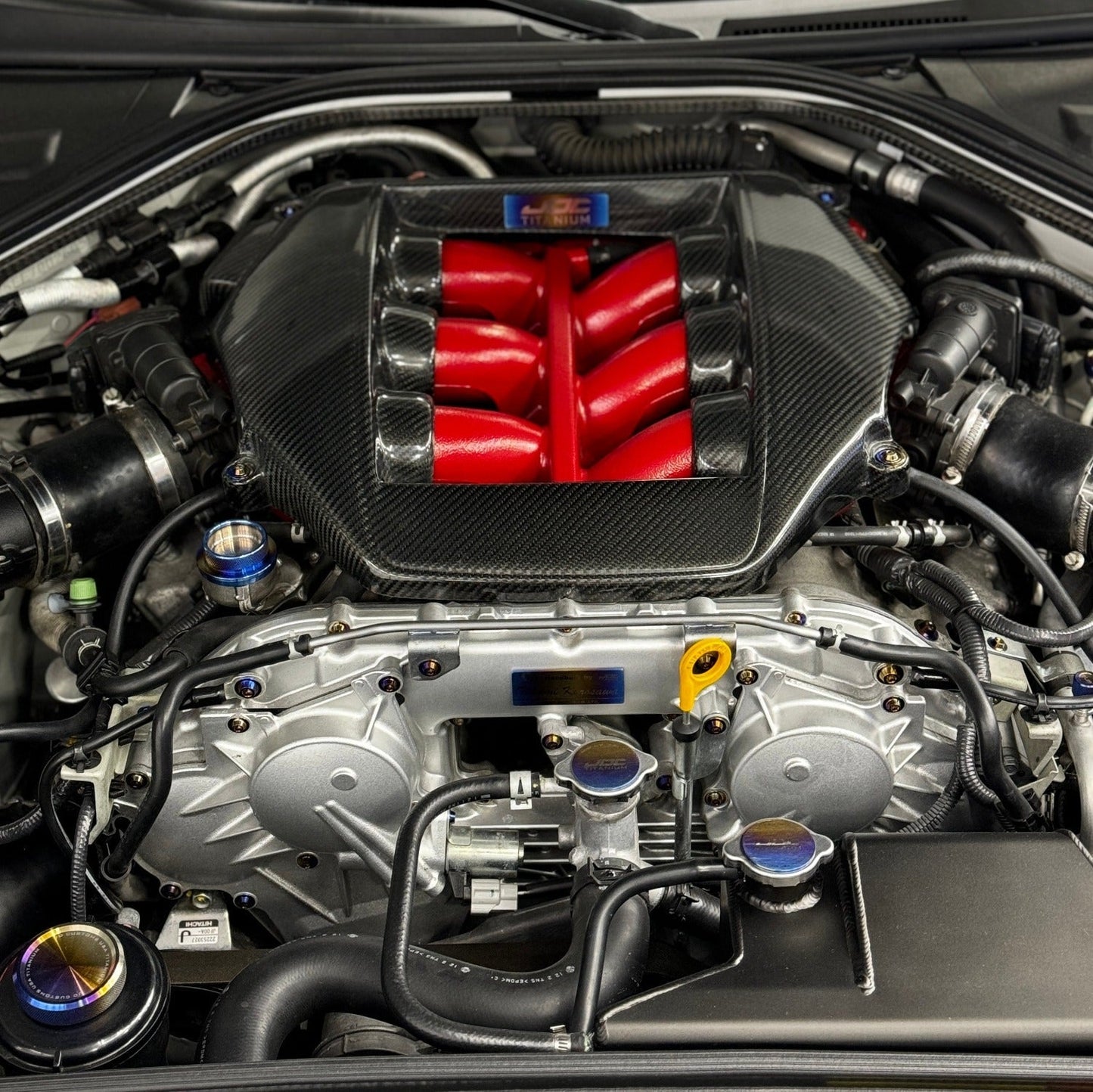 JDC Titanium Oil Cap (R35 GT-R/ Multiple Nissan Applications)