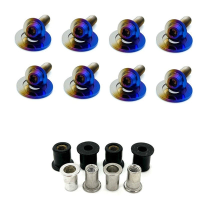 JDC Titanium Radiator Cooling Shroud Plastic Clip Replacement Kit (R35 GT-R)