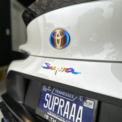 JDC Titanium "Supra" Badge (A90 Supra)