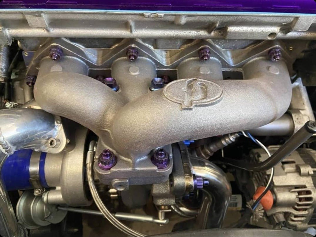 JDC Titanium Turbo to Manifold Hardware Kit for FP Manifolds (Evo 4-9/DSM)