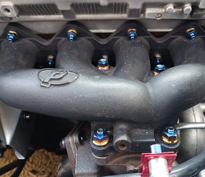 JDC Titanium Turbo to Manifold Hardware Kit for FP Manifolds (Evo 4-9/DSM)