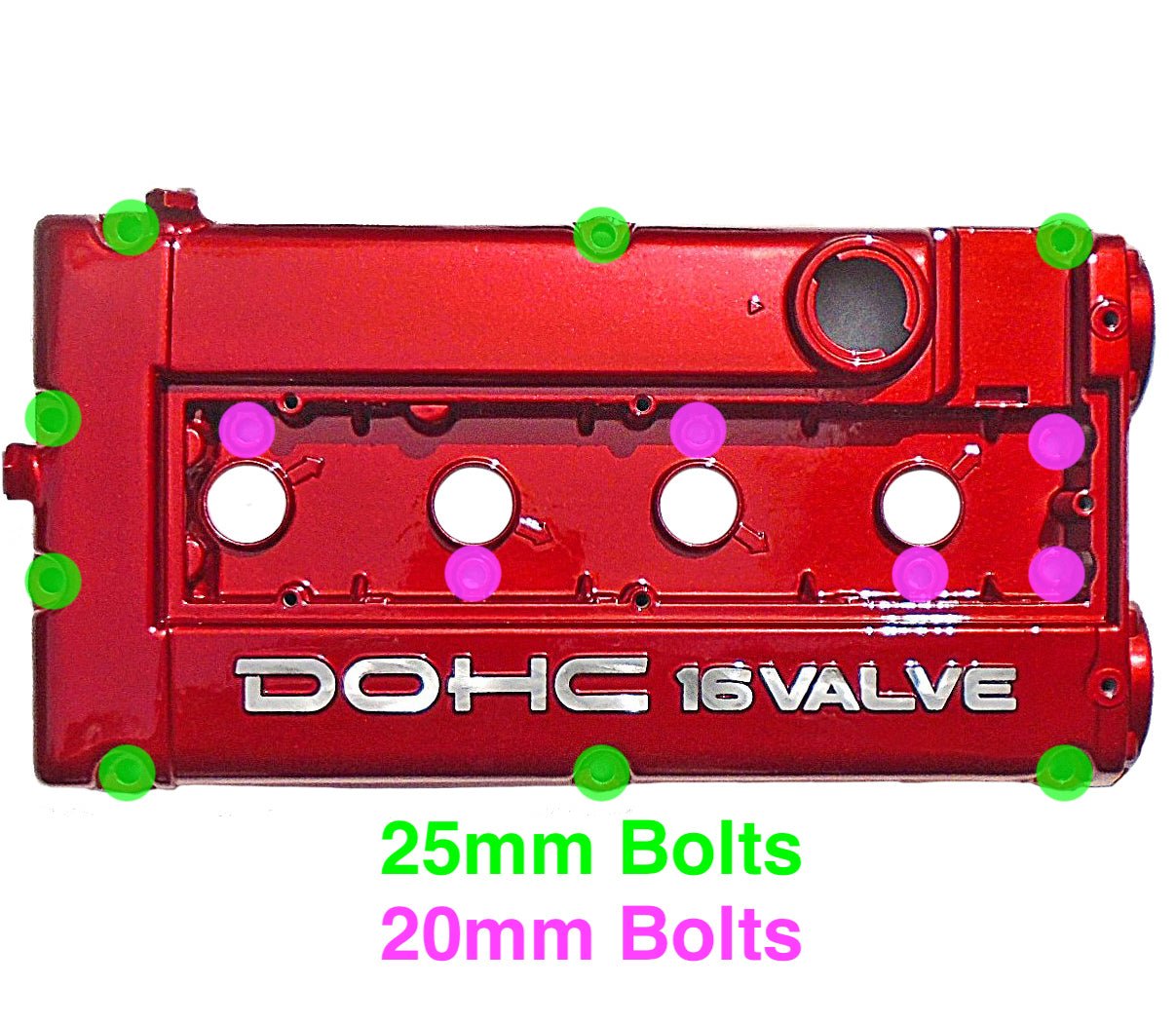 JDC Titanium Valve Cover Hardware Replacement Kit (1G/2G DSM)