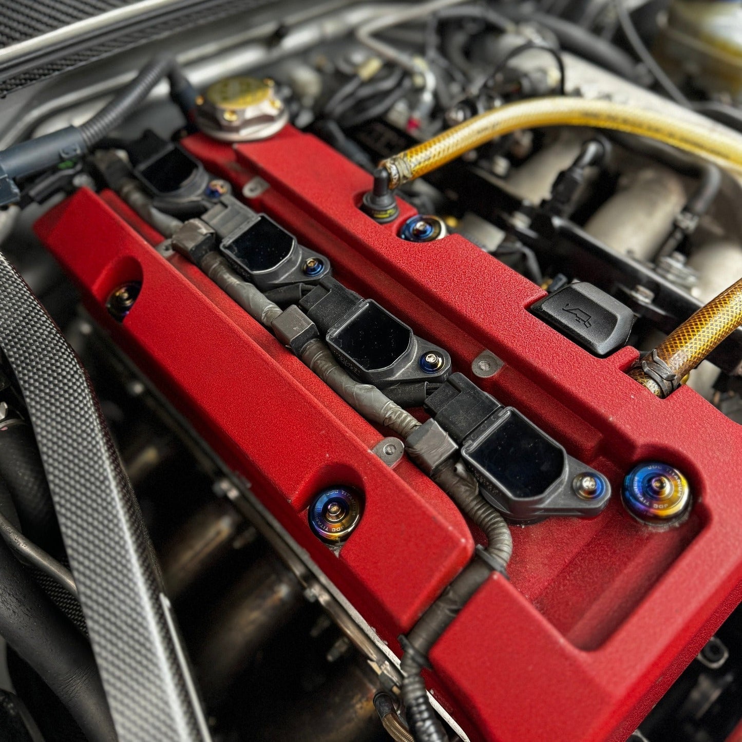 JDC Titanium Valve Cover Hardware Replacement Kit (Honda S2000)