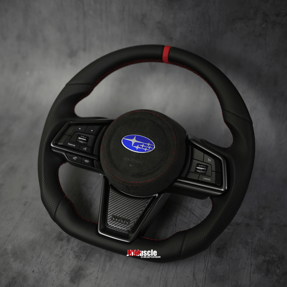 JDMuscle [22-26 WRX] Custom Steering Wheel MT and CVT | Carbon Fiber / Painted / Alcantara / Leather / Forged / Honey Comb / LED