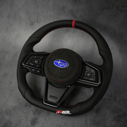 JDMuscle [22-26 WRX] Custom Steering Wheel MT and CVT | Carbon Fiber / Painted / Alcantara / Leather / Forged / Honey Comb / LED
