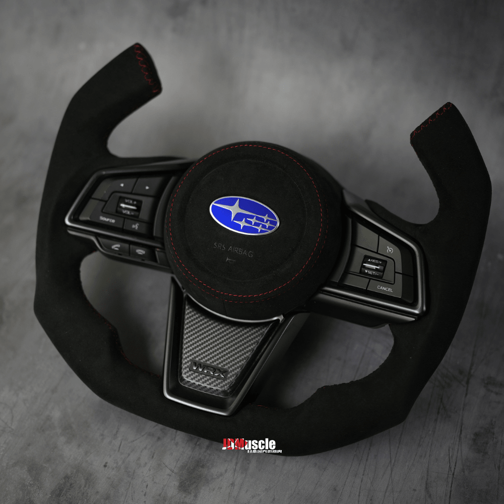JDMuscle [22-26 WRX] Custom Steering Wheel MT and CVT | Carbon Fiber / Painted / Alcantara / Leather / Forged / Honey Comb / LED